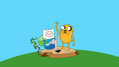 Finn and Jake Adventure Time animation anime character characters colors design dribbble funny happy illustration