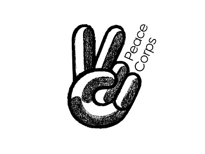 Peace Corps / Logo Proposal / Sketch design hand hand sketch logo mark peace sketch symbol