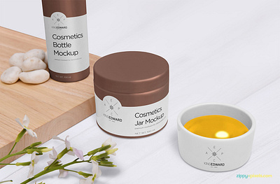 Cosmetic Bottle Mockup Free PSD cosmetic mockup cosmetic packaging freebies jar mockup zippypixel