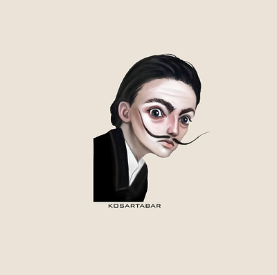 Salvador Dali animation design digital painting digitalart illustration