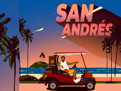 San Andrés chill colombia digitalpaint digitalwork disco djs house illustration lover music playlist popart providencia sanandres sanandres spotify versionvadi