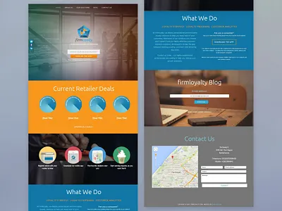 FirmLoyalty Website (Oct '14) | Web Design | GPHX Designs flat design one pager responsive web design website