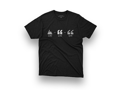 synth t-shirt audio graphic quote synth t shirt