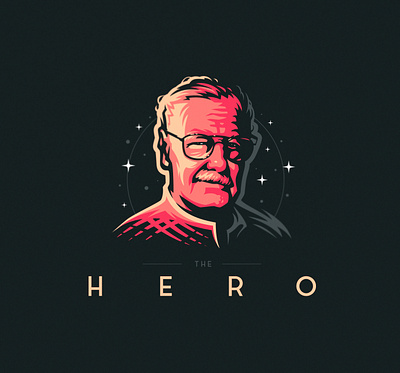 STAN LEE design hero illustration