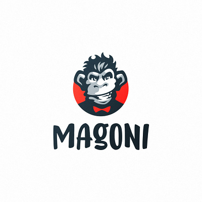 MAGONI design iconic logo logo monkey vector