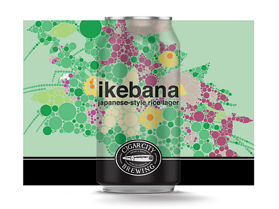 Ikebana CCB Label beer can beer label