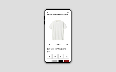 Retail Concept, Product Details Page mobile design product page ui ui design usability ux ux design