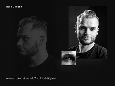 Dribbble shot Introduction avatar hello dribble photography ui ux