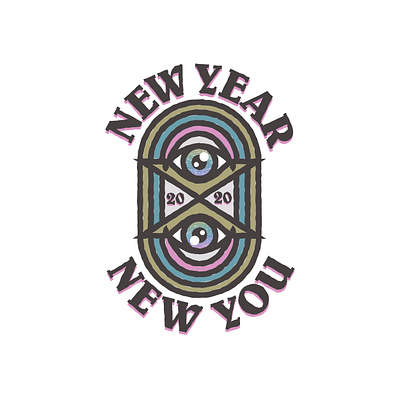 New Year New You adobe adobeillustator brand identity branding branding design eyes illustration illustrator logos new years thicklines