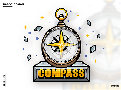 BADGE DESIGN - COMPASS ai china design game icon illustration illustrator sketch ui user interface