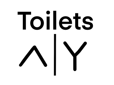 Toilet sign female male sign symbol toilet