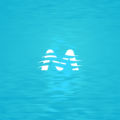 M river logo app icon logo ui