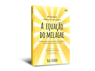 Cover design of "A equação do milagre" a equação do milagre best seller book capa cover cover design editorial hal elrod livro miracle equation miracle morning o milagre da manhã publishing
