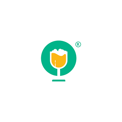 letter O beer logo animation icon typography ui