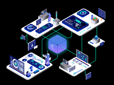 The complete event streaming platform for the enterprise. confluent confluentdesignteam illustration illustration design illustrator isometric design isometric illustration isometry isomtric tech technology vector vector illustration vectorart