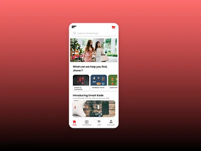 Smart Kade - Sample Online shopping Mobile App Home Page Design adobe xd adobe xd mobile app design ux adobexd design ecommerce app ux