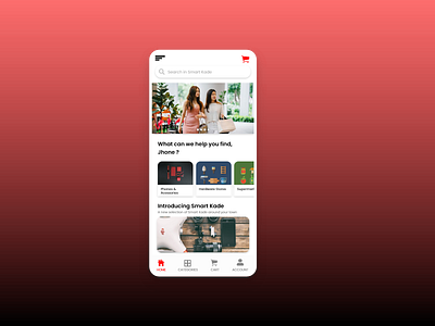 Smart Kade - Sample Online shopping Mobile App Home Page Design adobe xd adobe xd mobile app design ux adobexd design ecommerce app ux