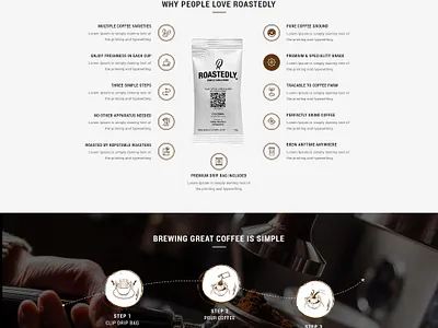 Rostedly coffee store animation app art branding creative design flat illustration illustrator minimal type typography ui ux