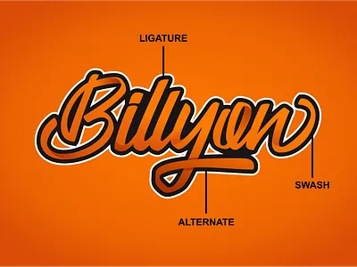 Billyon Handwritten Script Fonts abc alphabet brush calligraphy design font graphic hand handwritten letter lettering modern script sign style text type typeface typeset typography