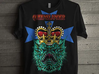 Queenslander apparel design apparel graphics artwork illustration merch tees tshirt tshirtdesign