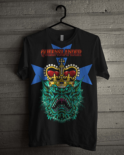 Queenslander apparel design apparel graphics artwork illustration merch tees tshirt tshirtdesign