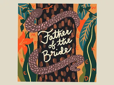 Vampire Weekend Album Cover Re-design album cover dribbbleweeklywarmup flower illustration garden garden of eden illustration jungle nature nature illustration outdoors plants simple snake weeklywarmup