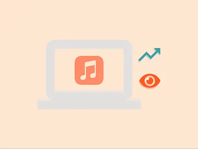 "Music - Trendy" – Design art blue clean design design art designs eye eyeball flat graphic graphicdesign icon logo minimal music music app music player pink trendy web