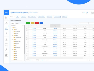 ERP System adobe xd design erp mongolia mongolian ui ulaanbaatar ux