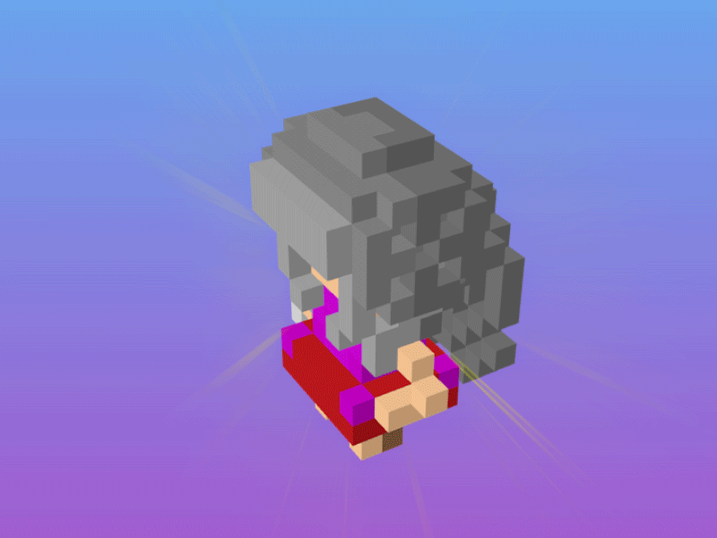 Girl | 8bit 3D 3d 8 8 bit 8bit art bit girl retro