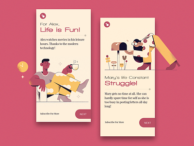 Onboarding Illustration illustraion mobile app onboarding onboarding screen walkthrough