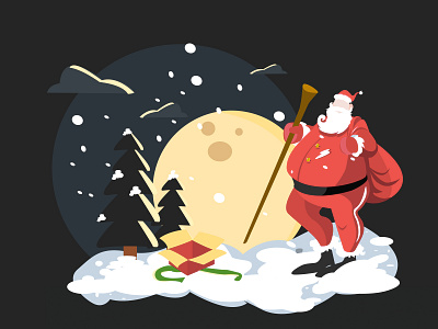 圣诞老人Santa Claus christmas illustration santa claus