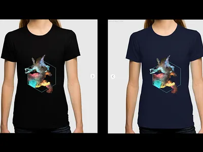 Red of Deer - T-Shirt Artwork art artwork coloring dark deer design digital experimental experimental design fashion graphic graphic design illustration lifestyle manual red society6 t shirt t shirt design watercolor