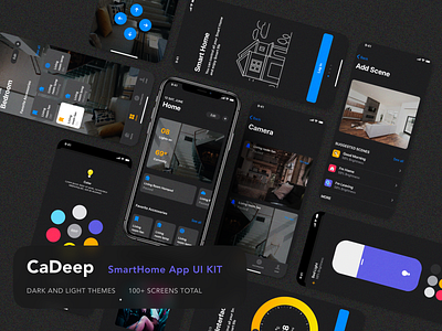 Smarthome Mobile App creative iot mobile app mobile app design smart smarthome ui kit