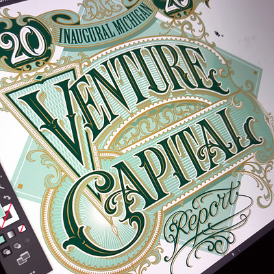 Venture Capital - progress hand lettering schmetzer typography vector