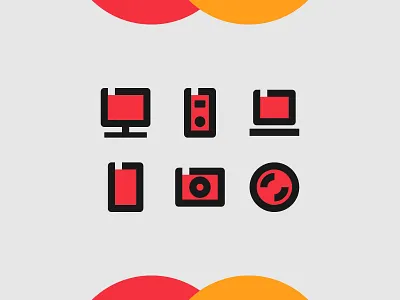 Device Icons design device flat icon icon design iconography icons illustration