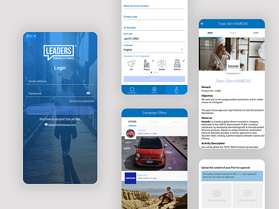 Leaders App app ui ux