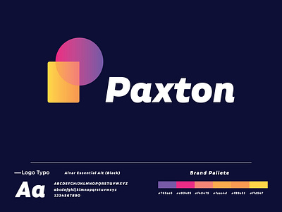 P logo mark abstract brand guide identity branding logo design concept logo designer logo designers logomark p letter logo p logo paxton
