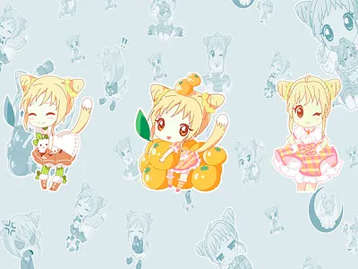 🐱Aimi🐱 art artist artwork character character design characters design designer designs draw graphic graphic design illustraion illustration art illustrator paint sticker sticker design telegram vector