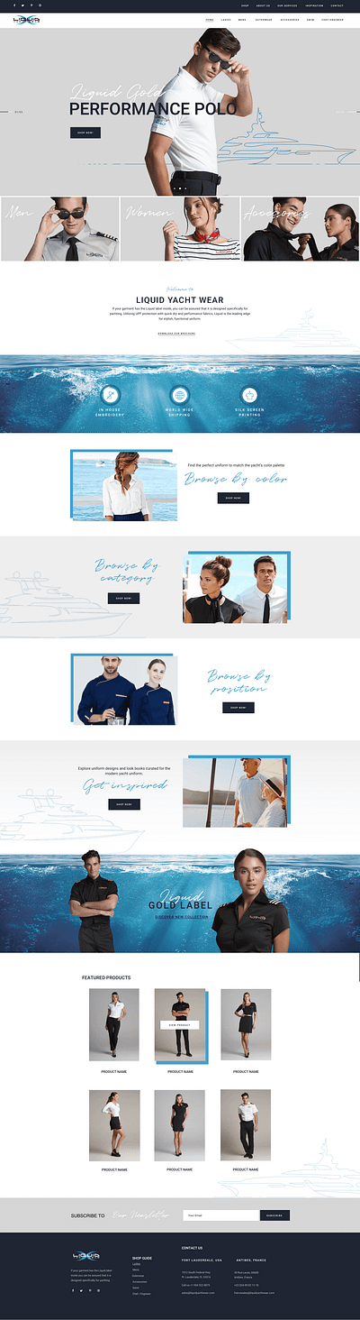 Liquid Yacht Wear Wordpress Theme agency clothes creative design gallery modern popular wear webdesign webdevelopment wordpress wordpress development