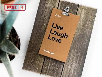 Card on Board Mockup board card clipboard design download font free logo mockups psd template typography