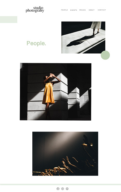 Photography website design design ui ux web