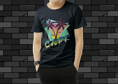 CAPT Coolaid palmtreez t shirt design branding coolaidpalmtreez design flat logo logo design thsirt typography vector