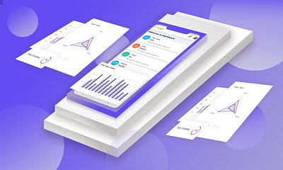 Admin dashboard design for mobile view app design illustraion typogaphy web