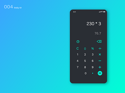 DailyUI N°4 : Calculator calculator dailyui ui ux