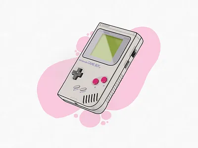 Game Boy adobe drawing game gameboy gaming illustration illustrator nintendo vector