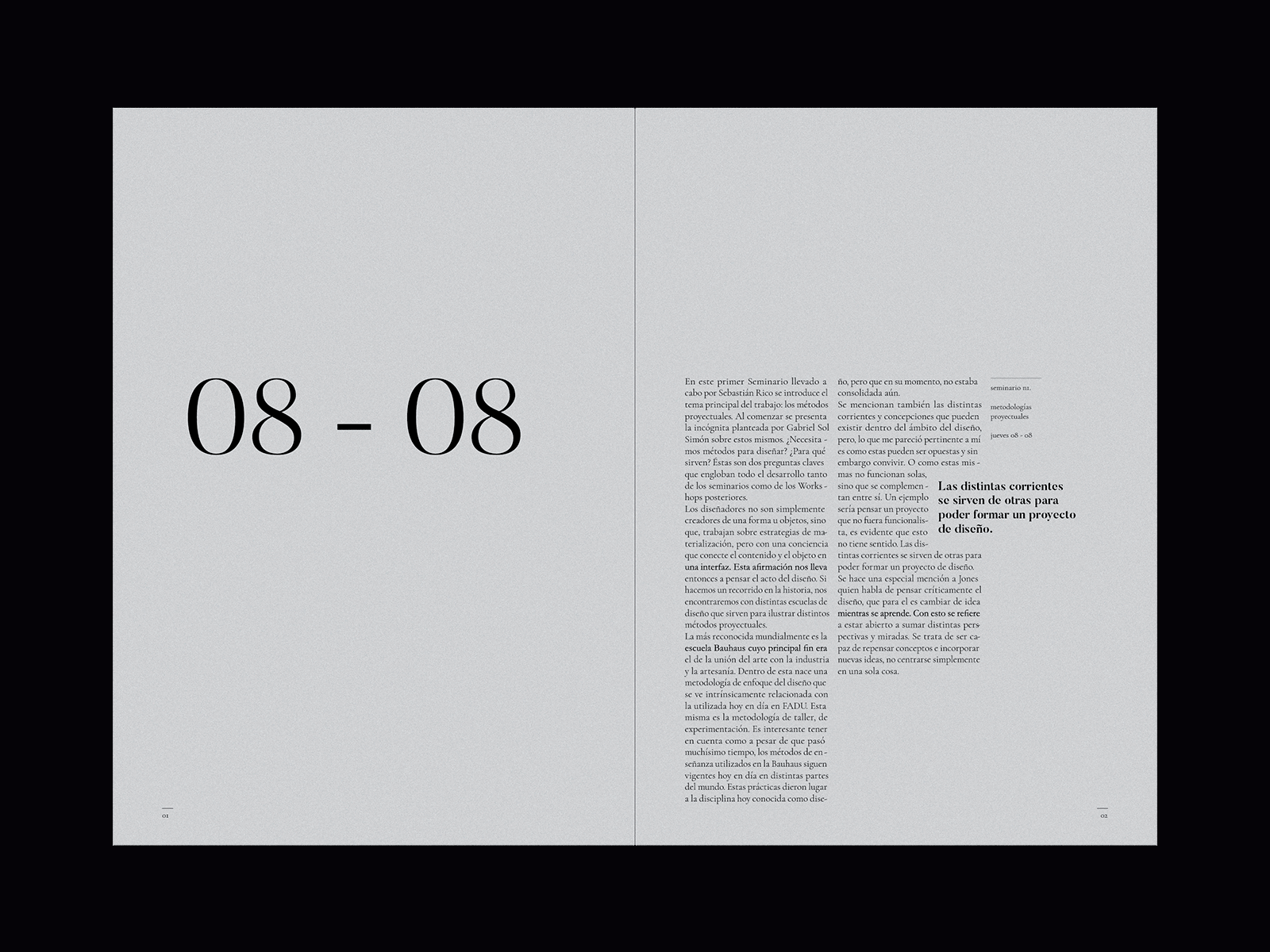 Design Thinking Editorial: The interior black and white book book design design editorial editorial design editorial layout graphic design grid grid design grid layout magazine magazine cover minimal orange page pages type typography
