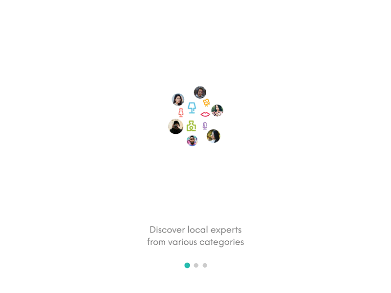 Moselo Onboarding Animation 2017 after effect android animation app chat commerce ios moselo onboarding