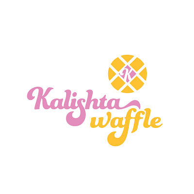 Kalishta Waffle logo design work advertising brand branding design graphic logo waffle