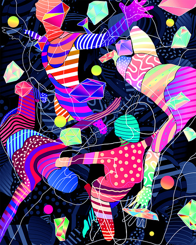 FREESTYLE ILLUSTRATION abstract artwork colorful freestyle gradient illustration illustration art illustration design illustrations iridescent klarens klarens malluta line art pattern pattern art pattern design patterns poster vivid