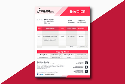 Invoice Design a4 size adobe illustrator adobe photoshop catalog design design flat design flyer flyer design flyer template invoice invoice design invoice template